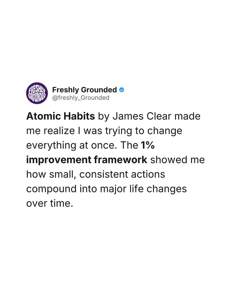 Tweet-style carousel slide